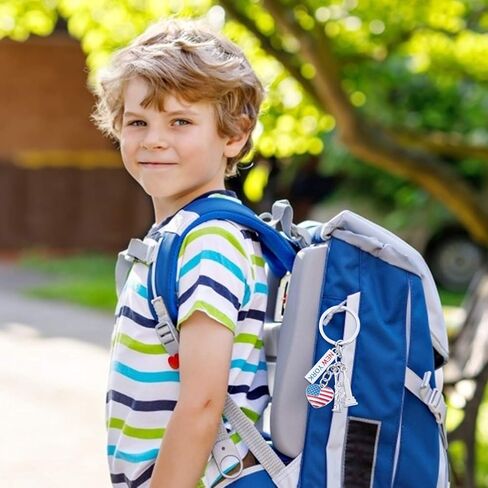 Sewroro Independence Day Statue of Liberty Keychain, Metal Keyring for Independence Day Decoration 2.75 Inch Travel Souvenir in Kuwait