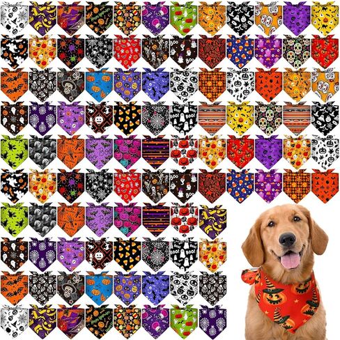 Paterr 100 قطعة كلب Bandanas Bulk St. Patrick's Day Pet Clanskerchief Shamrocks Soft Triangle Pibs لطيف kerchief ملحق وشاح للحيوانات الألي in Kuwait