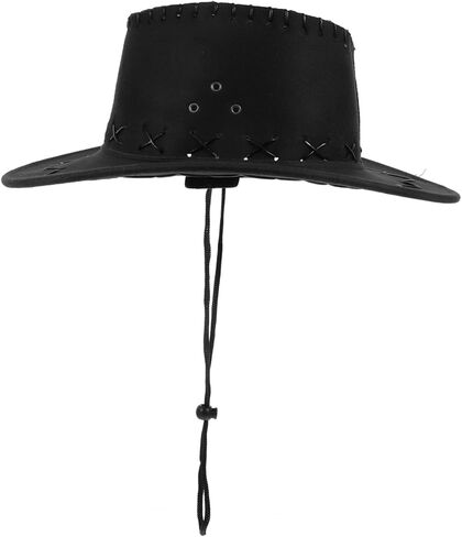 Boys and Girls Cowboy Hat Boys Girls Western Hat Western Costume Accessory Black in Kuwait