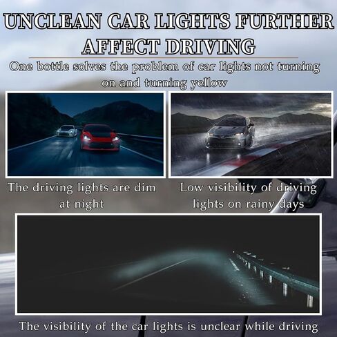 Automotive Headlamp Cleanr, 2025 New Automotive Headlamp Restoration Fluid Oxidized Kit, Multifunctional Car Polishing Cleanr for All Vehicle Types in Saudi Arabia