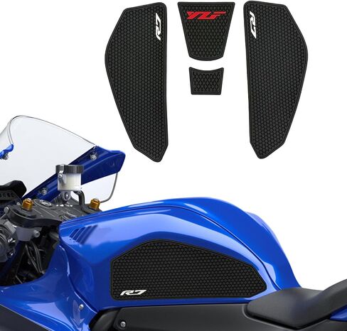 وسادة خزان لملحقات YAMAHA YZF R7/YZF-R7 2021-2025، مقابض خزان ذات نسيج مضاد للانزلاق تزيد من وسادة الجر الاحتكاكية واقي خزان الوقود in Kuwait
