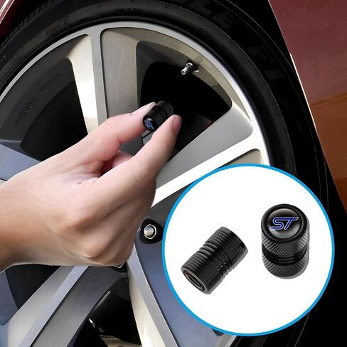 أغطية جذعية صمام إطار عجلة السيارة من سبائك الألومنيوم متوافقة مع أغطية صمام إطار السيارة ST ملحقات أغطية أغطية هواء الإطارات in Kuwait