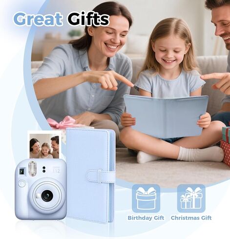 ألبوم صغير يحتوي على 108 جيوب متوافق مع فيلم Fujifilm Instax Mini، مناسب لـ Instax Mini 12/11/40/Evo/41/Link 3/Liplay، كتاب ألبوم صور 2x3 بوصة لكاميرا Polaroid Snap لكاميرا Canon Ivy 2 (أرجواني أرجواني) in Saudi Arabia