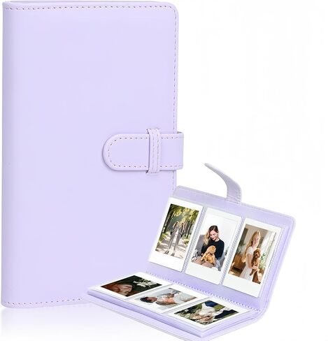 108 Pockets Mini Album Compatible with Fujifilm Instax Mini film, Suitable for Instax Mini 12/11/40/Evo/41/Link 3/Liplay, 2x3 in Photo Album Book for Polaroid Snap for Canon Ivy 2 (Lilac Purple) in Saudi Arabia
