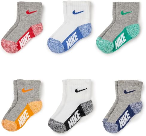 Nike Newborn 6 Pairs Lightweight Ankle Socks Size 6-12 Months in Saudi Arabia