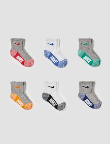 Nike Newborn 6 Pairs Lightweight Ankle Socks Size 6-12 Months in Saudi Arabia