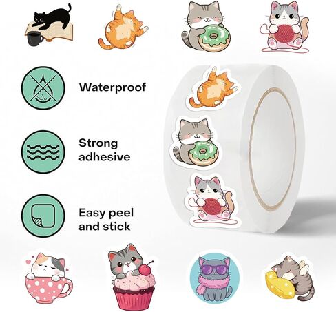 500Pcs Fruit Stickers 10 Design Realistic Food Stickers Colorful Waterproof Fruit Decals Vinyl Stickers for DIY Crafts Home Classroom Rewards Greeting Cards Making Scrapbooking Decor in Saudi Arabia