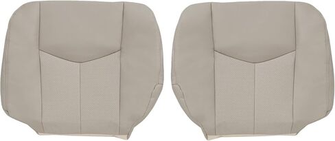 Driver and Passenger Side Bottom Replacement Leather Seat Covers Tan #152 Compatible with Cadillac Escalade 2003 2004 2005 2006 in Saudi Arabia