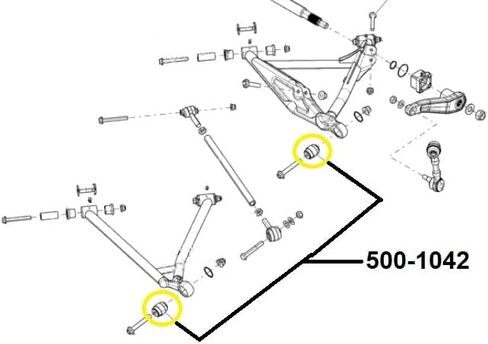 Can-Am Maverick X3 (2013-2023) Trailing Arm Radial Joint 706001373 (EACH) in Saudi Arabia