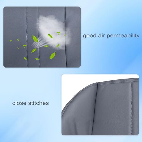 غطاء مقعد من القماش FZJDSD بيوتر رمادي للسائق أو الجانب السفلي من القماش ووسادة إسفنجية للمقعد متوافقة مع Chevy Express GMC Savana Work Van 1500 2500 3500 2003-2014 in Kuwait