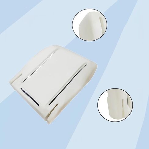 غطاء مقعد من القماش FZJDSD بيوتر رمادي للسائق أو الجانب السفلي من القماش ووسادة إسفنجية للمقعد متوافقة مع Chevy Express GMC Savana Work Van 1500 2500 3500 2003-2014 in Kuwait