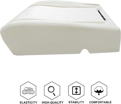 غطاء مقعد من القماش FZJDSD بيوتر رمادي للسائق أو الجانب السفلي من القماش ووسادة إسفنجية للمقعد متوافقة مع Chevy Express GMC Savana Work Van 1500 2500 3500 2003-2014 in Kuwait