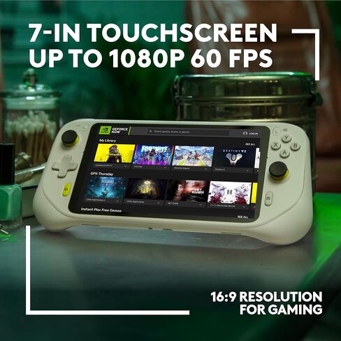 Logitech G Cloud Gaming Handheld، وحدة تحكم ألعاب محمولة مع عمر بطارية طويل، شاشة لمس 1080 بكسل 7 بوصة، تصميم خفيف الوزن، ألعاب Xbox Cloud، NVIDIA GeForce NOW، Google Play (متجدد) in Saudi Arabia