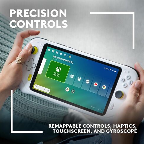 Logitech G Cloud Gaming Handheld، وحدة تحكم ألعاب محمولة مع عمر بطارية طويل، شاشة لمس 1080 بكسل 7 بوصة، تصميم خفيف الوزن، ألعاب Xbox Cloud، NVIDIA GeForce NOW، Google Play (متجدد) in Saudi Arabia