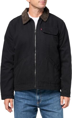 Levi's Men's Workwear Cotton Canvas Corduroy Collar Depot Jacket in Saudi Arabia