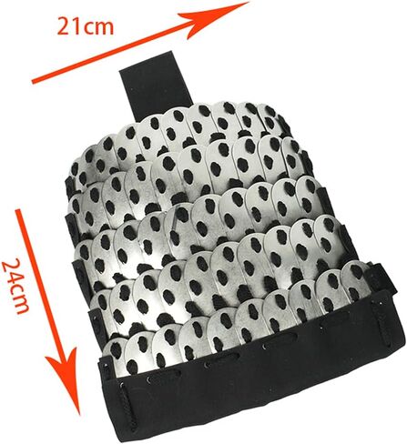 Tactical Shoulder Armor Guards, Medieval Warrior Knight Samurai Combat Protector Defense Gear, 1Pair (without Vest), 1 Shoulder Armor (Black), 21 x 24cm in Saudi Arabia