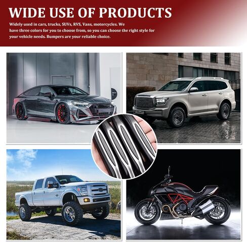 4PCS Car Door Edge Guards, Car Metal Bumper for Doors, Anti-Collision Auto Scratch Protector, Auto Exterior Accessories Self Adhesive Bumper Edge Trim Guard Protector for Most Vehicles (White) in Saudi Arabia