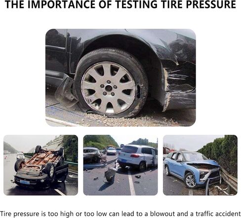 8PCS Tire Pressure Caps,Visual Tire Caps with Pressure Gauge & 3 Color Provides Real-Time Monitoring,Universal Car Valve Stem Cap Automotive Accessories for Most Vehicles in Saudi Arabia