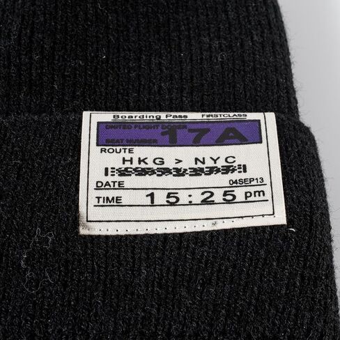 Classic Knit Beanie Hat with Fashion Label - Warm Winter Cap for Men and Women - Multiple Colors Available in Saudi Arabia