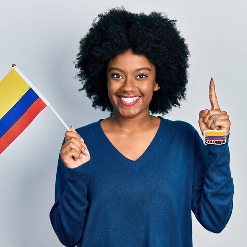 Kathfly 60 Pcs Colombia Flag Silicone Keychain Key Ring with Key Ring Clips Colombia Souvenir for Men Women National Football Soccer Team Accessories History Party Favor Fan Car Pendant Charm in Saudi Arabia