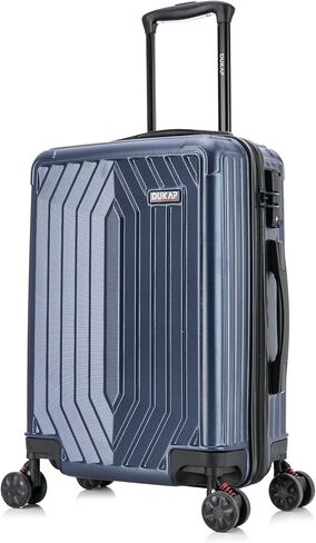 DUKAP STRATOS 20 Inch Carry On Hardside Luggage with GEL Handle and TSA Lock, Travel Suitcase with Spinner Wheels and Studs, Blue in Saudi Arabia