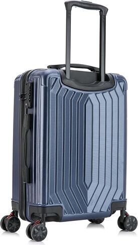 DUKAP STRATOS 20 Inch Carry On Hardside Luggage with GEL Handle and TSA Lock, Travel Suitcase with Spinner Wheels and Studs, Blue in Saudi Arabia