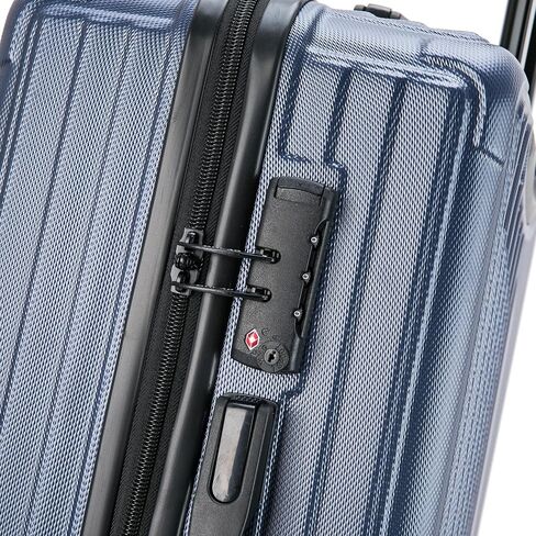 DUKAP STRATOS 20 Inch Carry On Hardside Luggage with GEL Handle and TSA Lock, Travel Suitcase with Spinner Wheels and Studs, Blue in Saudi Arabia