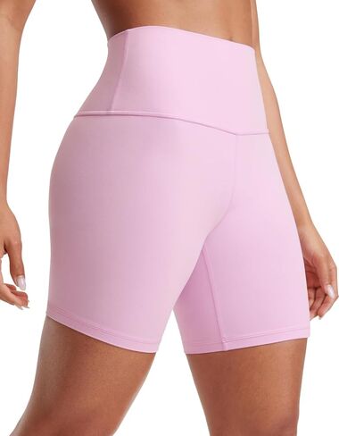 Women's High Waist Yoga Shorts 4" Inseam - Smooth Shaping & Flattering Fit Workout Gym in Saudi Arabia