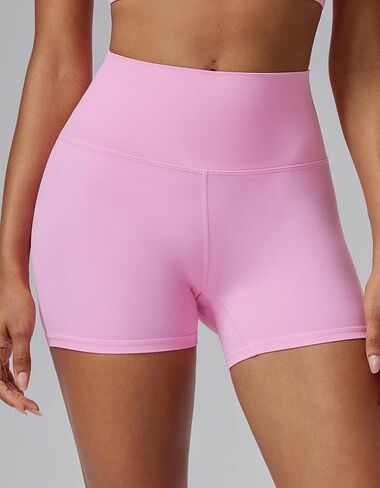 Women's High Waist Yoga Shorts 4" Inseam - Smooth Shaping & Flattering Fit Workout Gym in Saudi Arabia