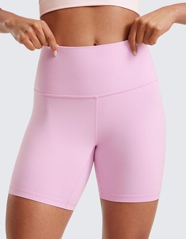 Women's High Waist Yoga Shorts 4" Inseam - Smooth Shaping & Flattering Fit Workout Gym in Saudi Arabia