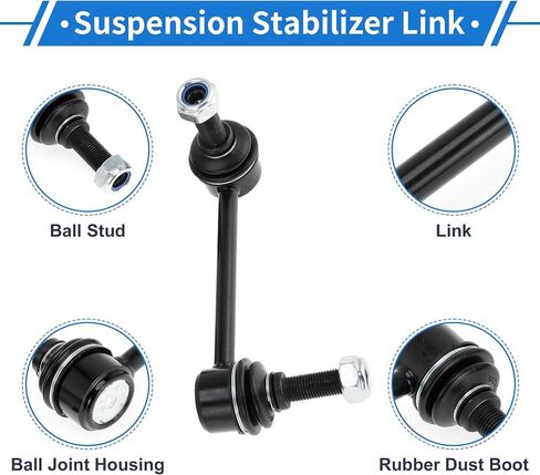 وصلات قضيب التثبيت الأمامي مع 2 قطعة جلبة لدودج دورانجو 2011-2015 لسيارة جيب جراند شيروكي Sway Bar Link Kits No.K750578/K750579 1 Set in Saudi Arabia