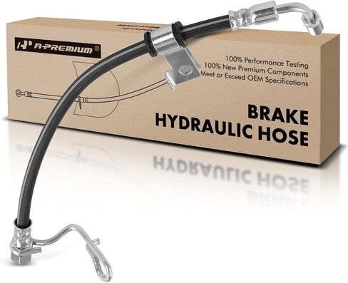 A-Premium Rear Passenger Brake Hydraulic Hose Compatible with Select Ford Models - F53 2008-2017, F59 2015-2019, 6.8L - Replace# 8U9Z2267A in Saudi Arabia