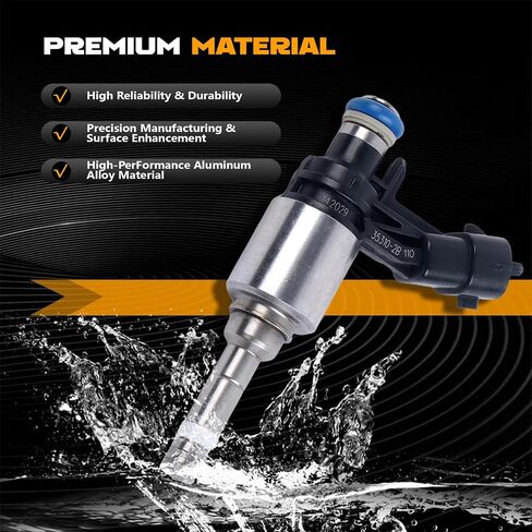 4PCS Fuel Injectors for 2012-2017 Kia Rio/Soul Hyundai Accent/Veloster 1.6L - Multi OE# FJ1146 35310-2B130 35310-2B120 Fits Forte5 Optima Tucson in Saudi Arabia