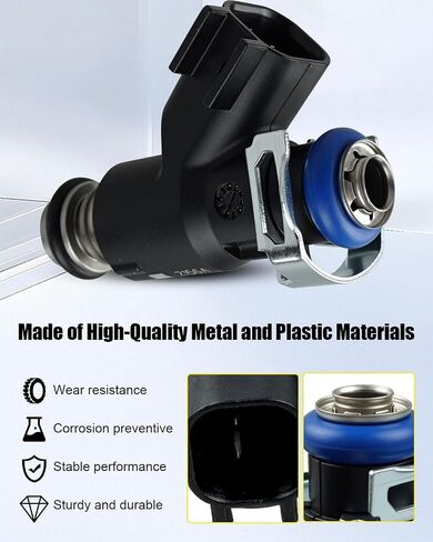 Fuel Injector Fit for Hisun HS400UTV HS400ATV Forge400 Massimo MSU400 MSA400 Bighorn400 Gray Wolf400 Yardsport 400 Replace 16400-003C-0000 16400-003-0000, 2 Hole in Saudi Arabia