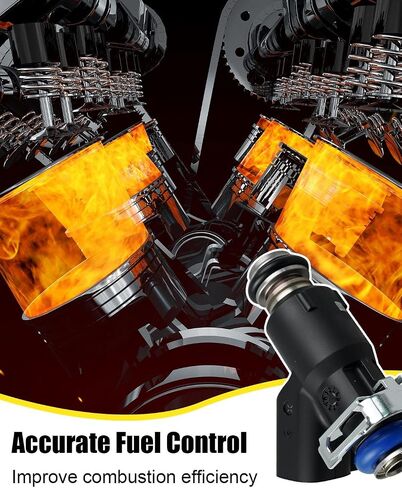 Fuel Injector Fit for Hisun HS400UTV HS400ATV Forge400 Massimo MSU400 MSA400 Bighorn400 Gray Wolf400 Yardsport 400 Replace 16400-003C-0000 16400-003-0000, 2 Hole in Saudi Arabia