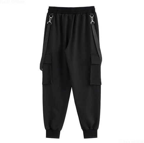 Men's Jogger Pants Punk Cargo Baggy Techwear Hip Hop Harem Streetwear Tactical Track Pants in Saudi Arabia