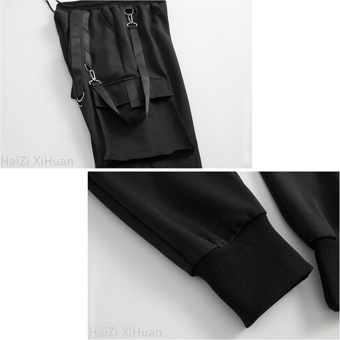 Men's Jogger Pants Punk Cargo Baggy Techwear Hip Hop Harem Streetwear Tactical Track Pants in Saudi Arabia