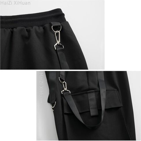 Men's Jogger Pants Punk Cargo Baggy Techwear Hip Hop Harem Streetwear Tactical Track Pants in Saudi Arabia