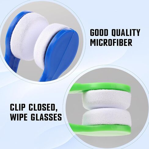 7 Pcs Mini Keychain Sunglasses Cleaning Kit, Eyeglass Clean Tool, Portable Mini Microfiber Eyeglass Lens Cleaner, Clear View Lens Cleaner Cleaning Clip in Saudi Arabia