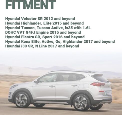صمام الملف اللولبي من ميتزون متوافق مع Veloster SR 2012+ Highlander Elite Tucson Tucson Active ix35 DOHC VVT G4FJ Engine 2015+ Elantra SR Sport 2016+ 39400-2B260 in Saudi Arabia