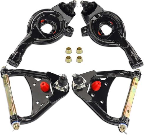 A-Premium Heavy Duty Front Upper & Lower Tubular Control Arm Kit, with Ball Joint & Bushing, Compatible with 1965-1970 Chevy Impala, Caprice, Biscayne, Bel Air in Saudi Arabia