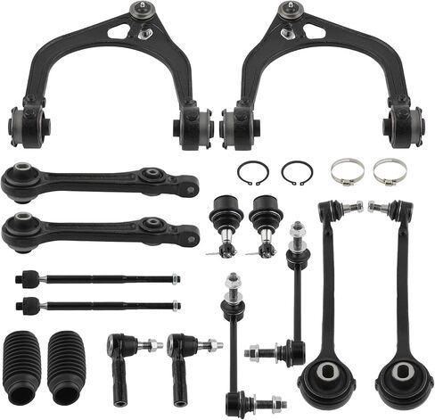 طقم تعليق أمامي 16 قطعة من maxpeedingrods لسيارة دودج تشارجر تشالنجر كرايسلر 300 RWD 2011-2014، ذراع التحكم العلوي السفلي مع مفاصل كروية، أحذية ربط قضيب ربط in Saudi Arabia