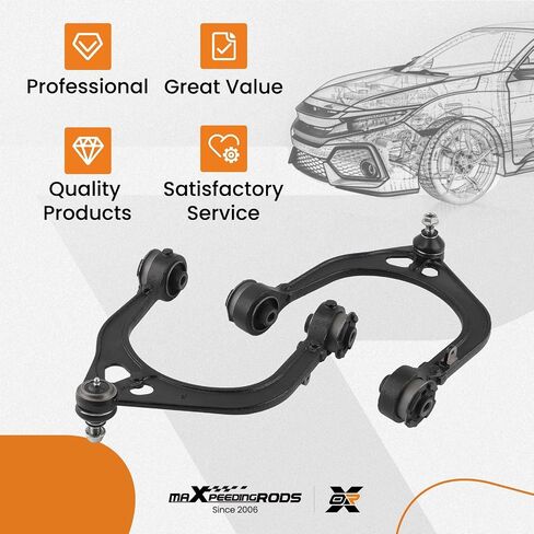 طقم تعليق أمامي 16 قطعة من maxpeedingrods لسيارة دودج تشارجر تشالنجر كرايسلر 300 RWD 2011-2014، ذراع التحكم العلوي السفلي مع مفاصل كروية، أحذية ربط قضيب ربط in Saudi Arabia