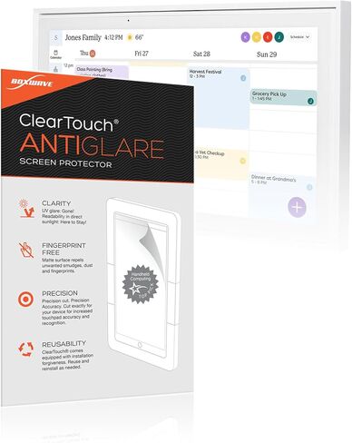 BoxWave Screen Protector Compatible with Skylight Calendar (15 inch) - ClearTouch ImpactShield (2-Pack), Impenetrable Screen Protector Flexible Film in Saudi Arabia