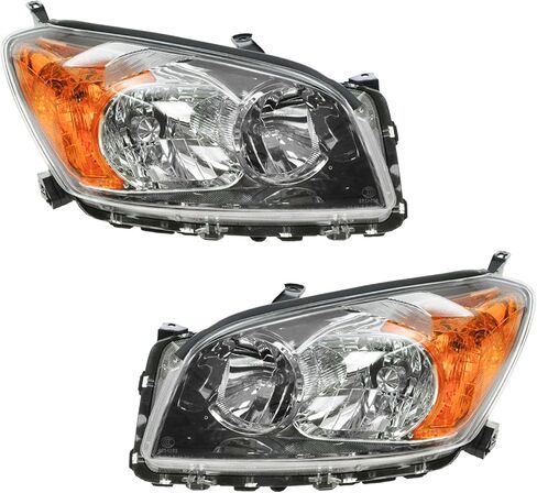 2 Piece Headlight Assembly Set Driver & Passenger Side Compatible with 2009-2012 Toyota RAV4 Sport TO2502188 TO2503188 in Saudi Arabia