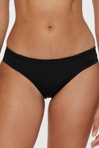 Trina Turk Women's Standard Tab Hipster Bikini Bottom, Cheeky Coverage, Swimwear Separates, Monaco (Black B), 6 in Saudi Arabia