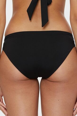Trina Turk Women's Standard Tab Hipster Bikini Bottom, Cheeky Coverage, Swimwear Separates, Monaco (Black B), 6 in Saudi Arabia
