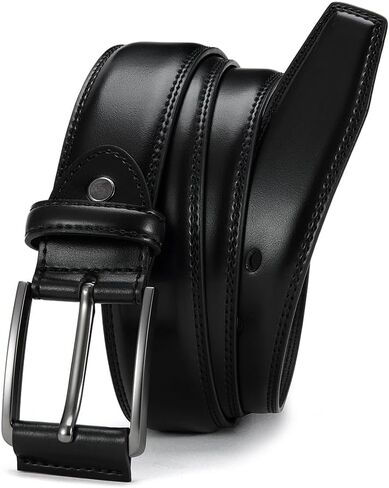 Men's Genuine Leather Dress Belt, Handmade, 100% Cow Leather, Fashion & Classic Designs for Work Business and Casual in Saudi Arabia