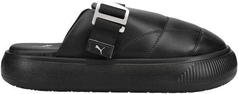 PUMA Womens Suede Mayu Logo Platform Mules Sneakers Shoes Casual - Black - Size 6 M in Saudi Arabia