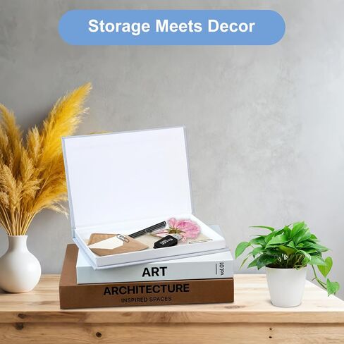 Decorative Books Set of 3, Modern Faux Books for Coffee Table, Bookshelf & Mantel Decor, Multi-Functional Storage Boxes for Photos & Keepsakes, Aesthetic Home Decoration Accents in Saudi Arabia
